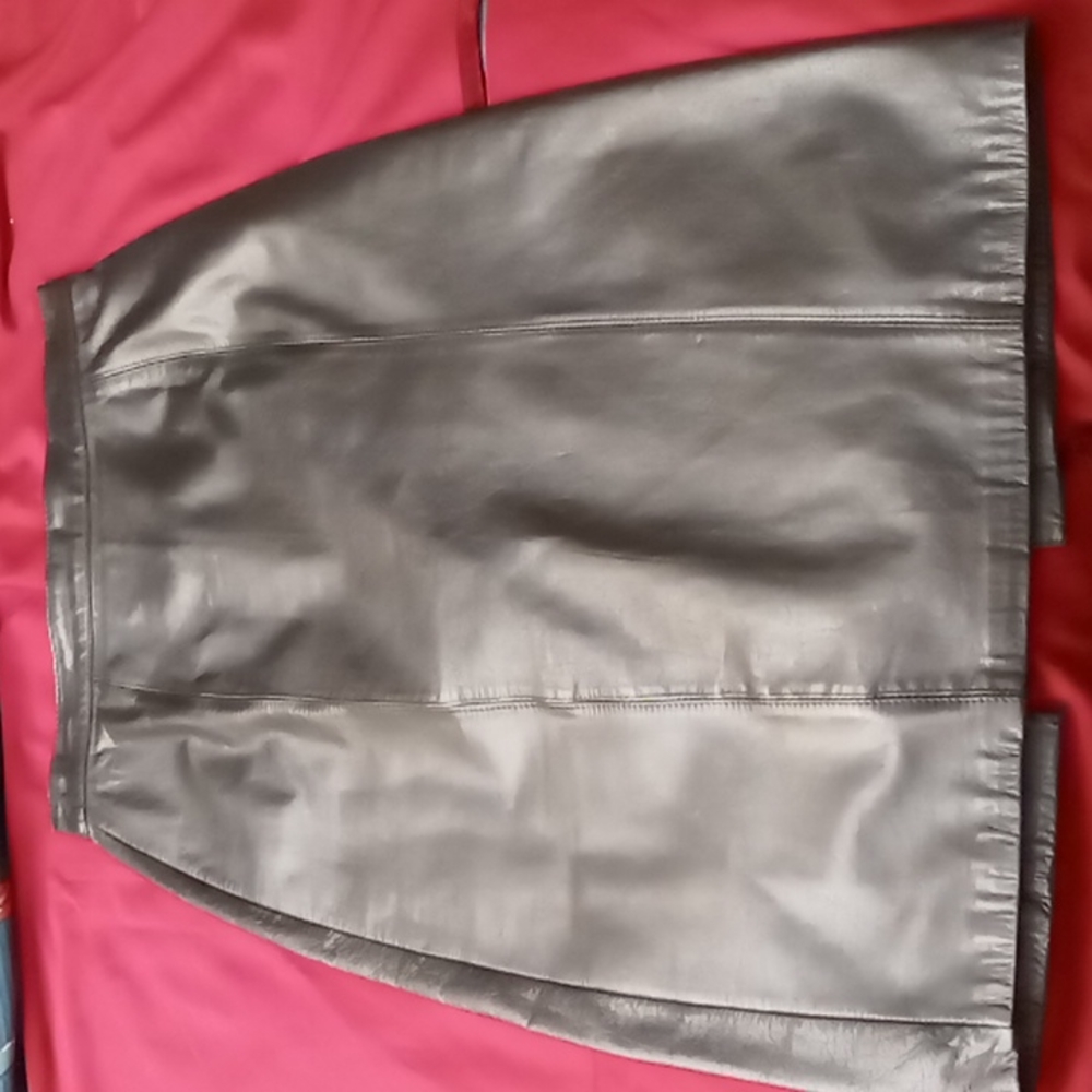 Cedars Genuine Leather Pencil Skirt